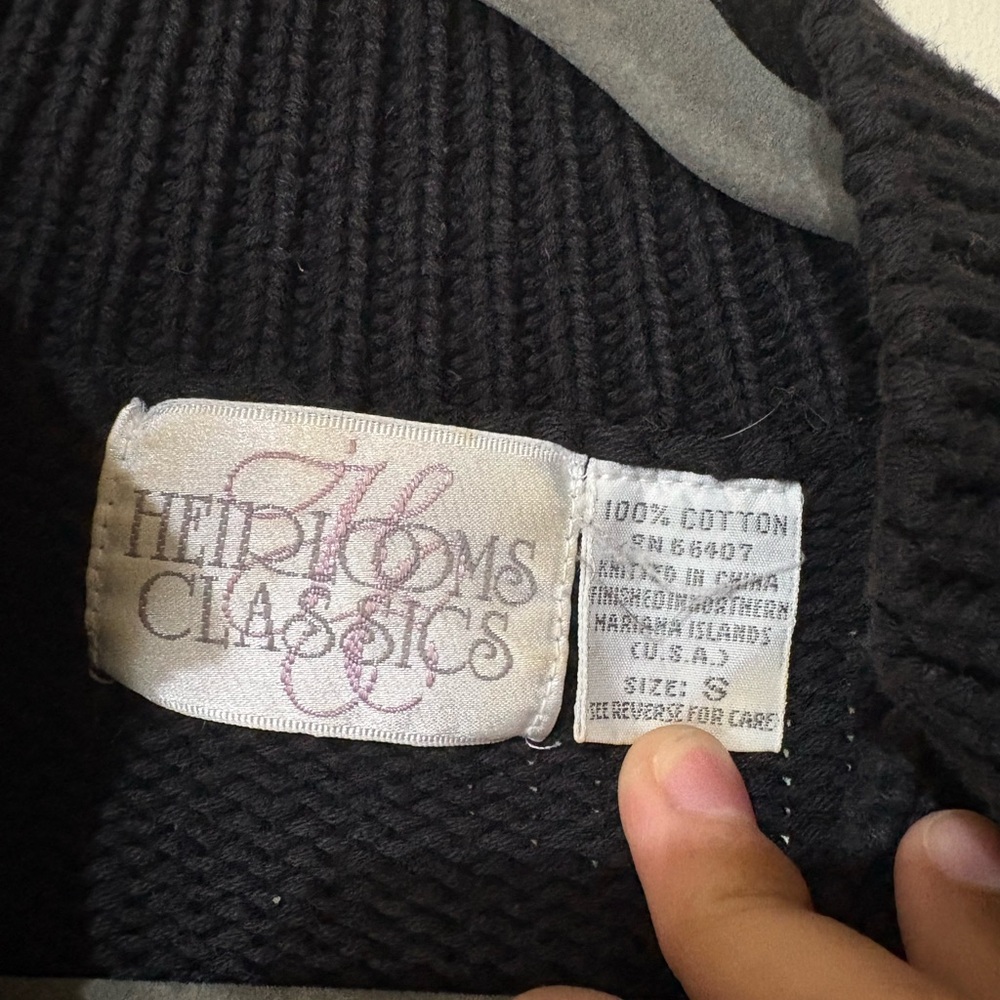 Black, Multi-coloured vintage cardigan - Picture 3 of 5